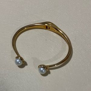 Kate Spade Golden Girl Pearl Hinged Cuff